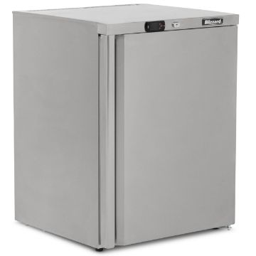 Picture of BLIZZARD Single Door Under Counter Refrigerator Stainless Steel UCR140