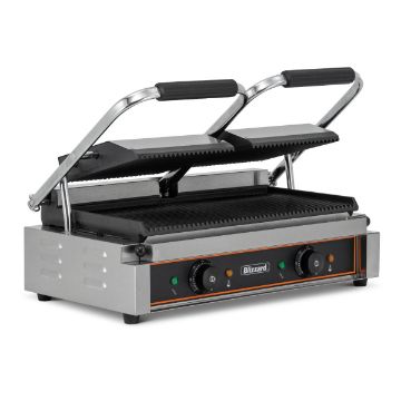 Picture of BLIZZARD Double Contact Grill Top & Bottom Ribbed BRRCG2