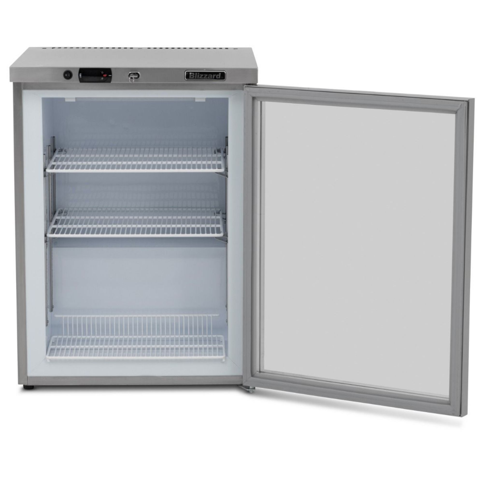 Picture of BLIZZARD Single Hinged Glass Door Under Counter Freezer UCF140CR