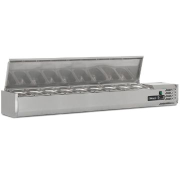 Picture of BLIZZARD 2m Hinged 1/3 Gastronorm Prep Top TOP2000EN