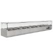 Picture of BLIZZARD 2m 1/3 Gastronorm Prep Top with Glass Cover TOP2000CR