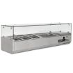 Picture of BLIZZARD 1.2m Glass Canopy 1/3 Gastronorm Prep Top TOP1200CR
