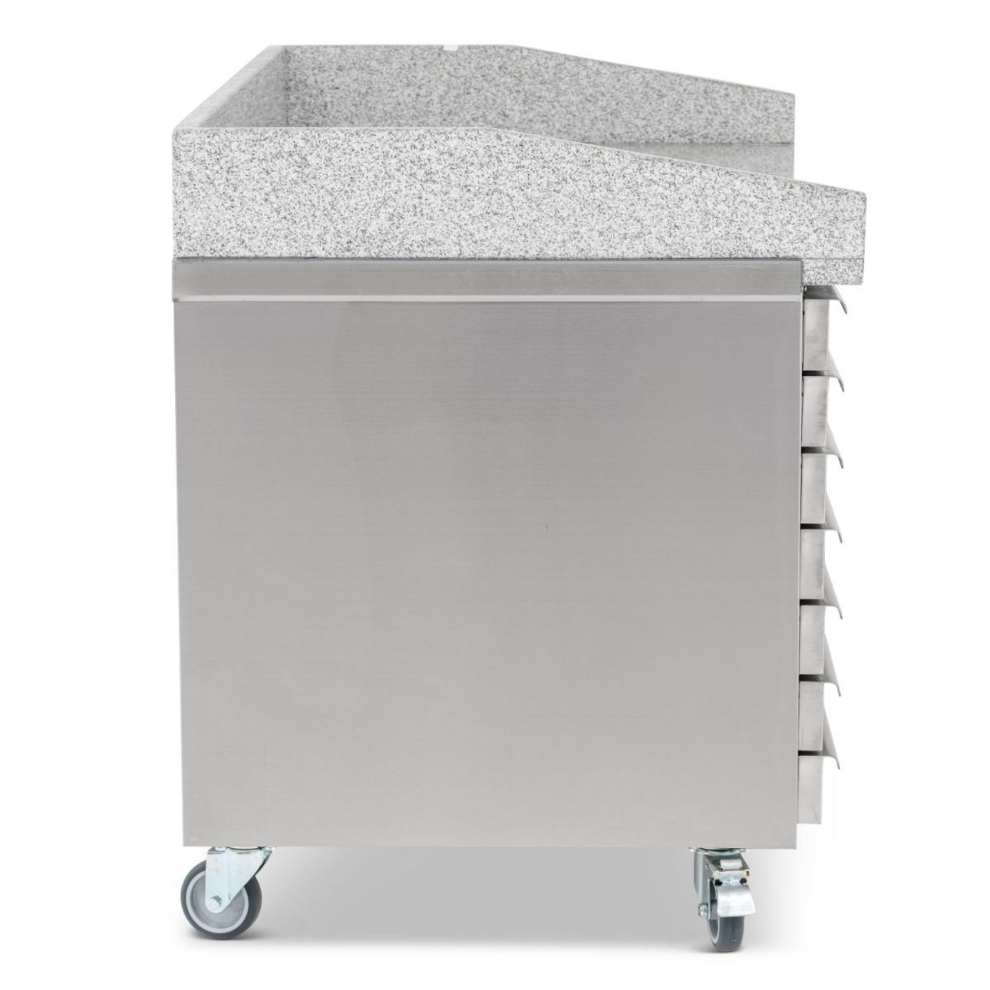 Picture of BLIZZARD Double Door Pizza Prep With Neutral Drawers BPB2000-7N