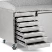Picture of BLIZZARD Double Door Pizza Prep With Neutral Drawers BPB2000-7N