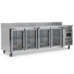 Picture of BLIZZARD 553L Four Glass Door Counter Refrigerator With Upstand HBC4CR