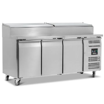 Picture of BLIZZARD 417L Triple Door Prep Counter With Raised Collar HBC3EN