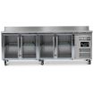 Picture of BLIZZARD 553L Four Glass Door Counter Refrigerator With Upstand HBC4CR