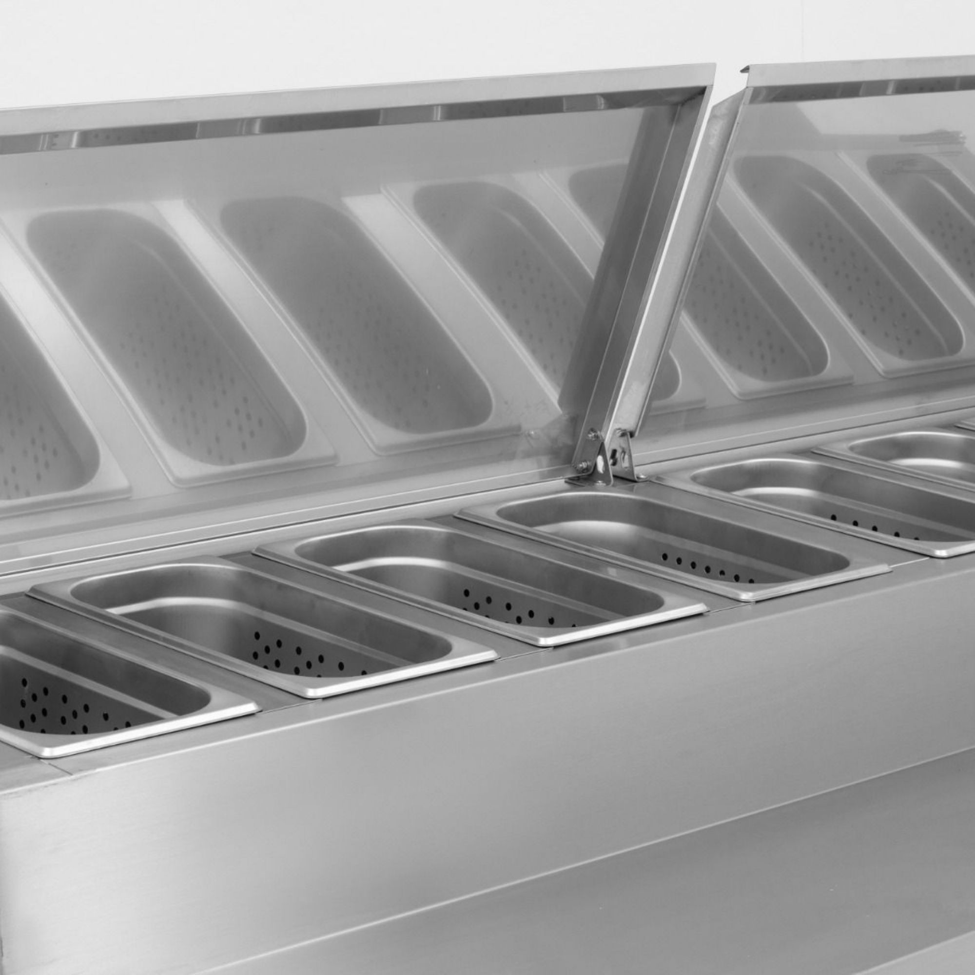 Picture of BLIZZARD 417L Triple Door Prep Counter With Raised Collar HBC3EN