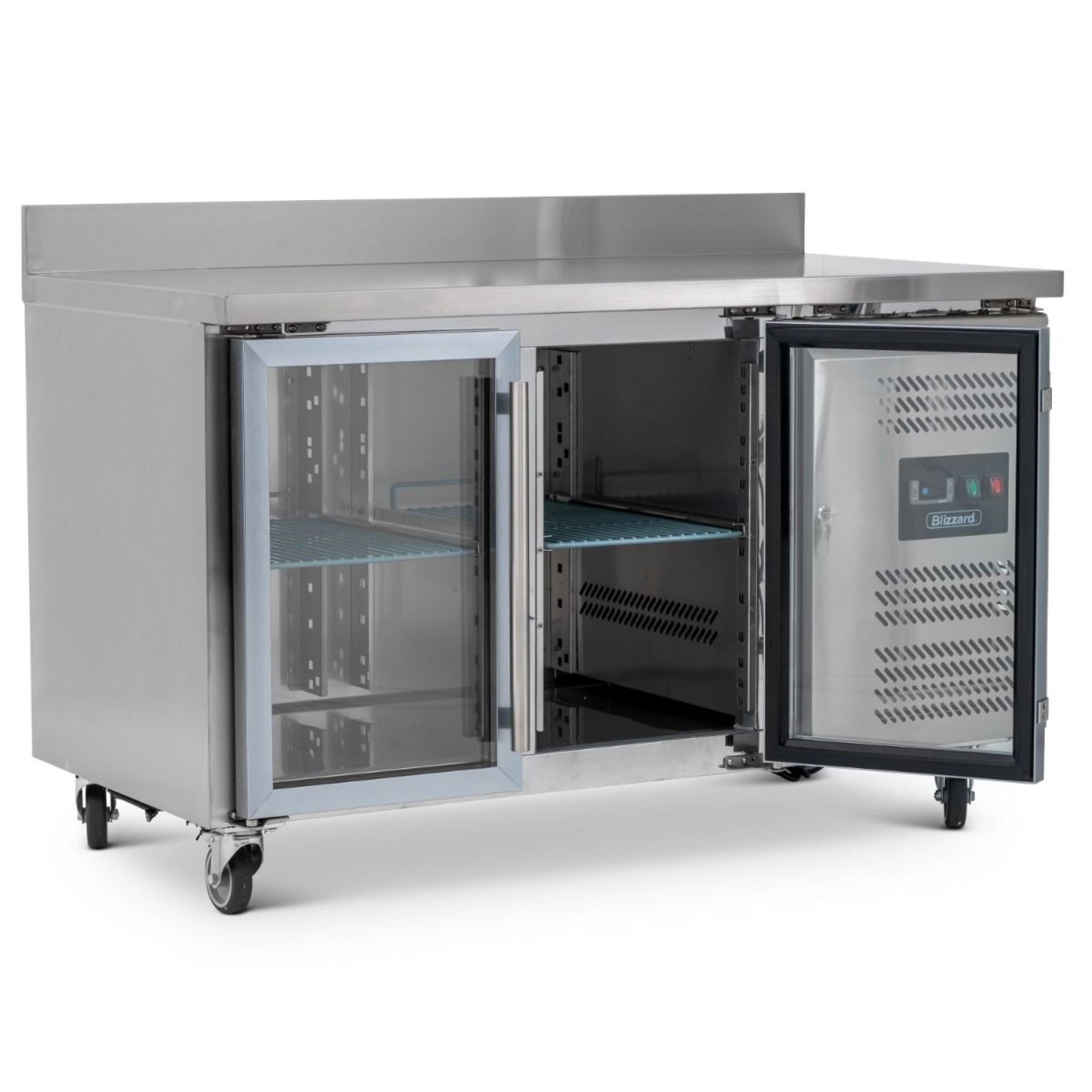 Picture of BLIZZARD 417L Double Glass Door Counter With Upstand HBC2CR
