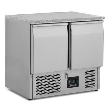 Picture of BLIZZARD Compact Double Door Counter Refrigerator with Granite Worktop BCC2-GR-TOP