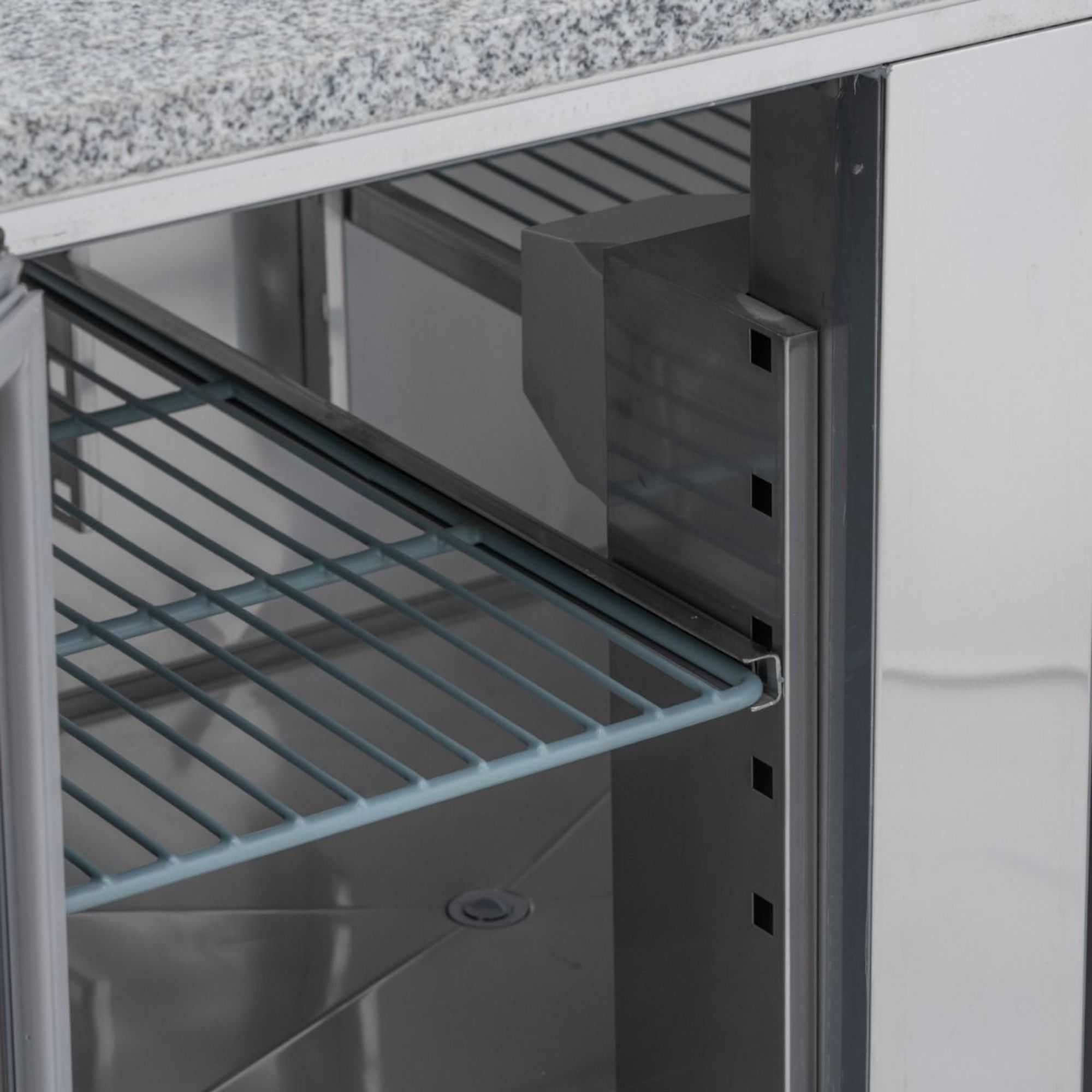 Picture of BLIZZARD Compact Double Door Counter Refrigerator with Granite Worktop BCC2-GR-TOP