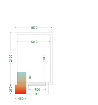 Picture of Tefcold CRPF1521 Coldroom (Cooling) H2200 x W1500 x D2100
