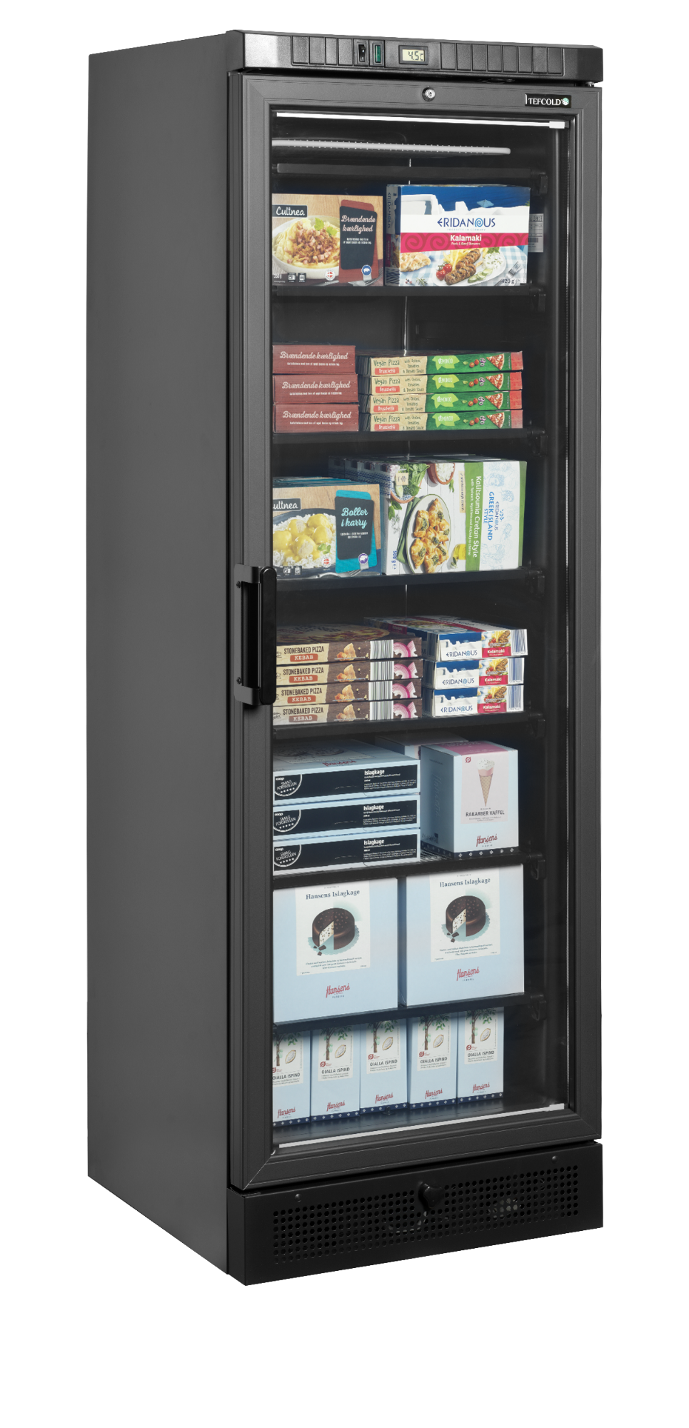 Picture of Tefcold UFSC371G Black Glass Door Display Freezer