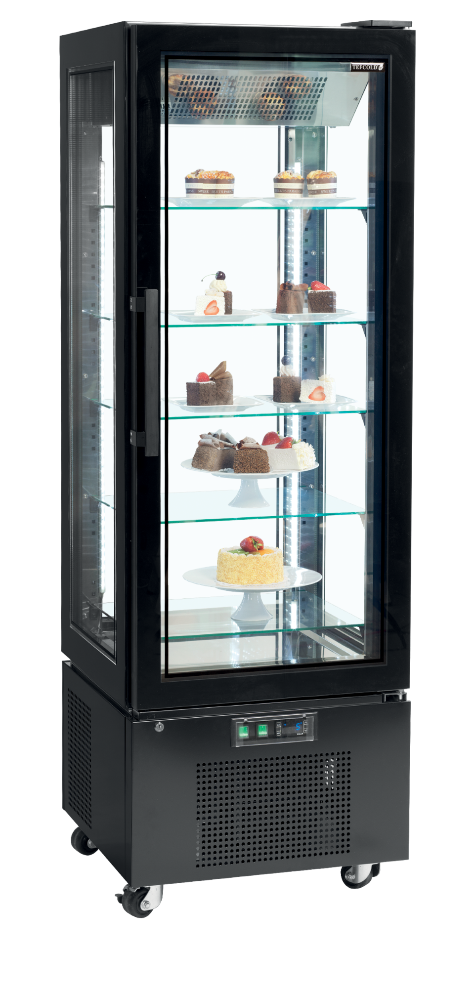 Picture of Tefcold UPD400C Black Upright Chilled Display