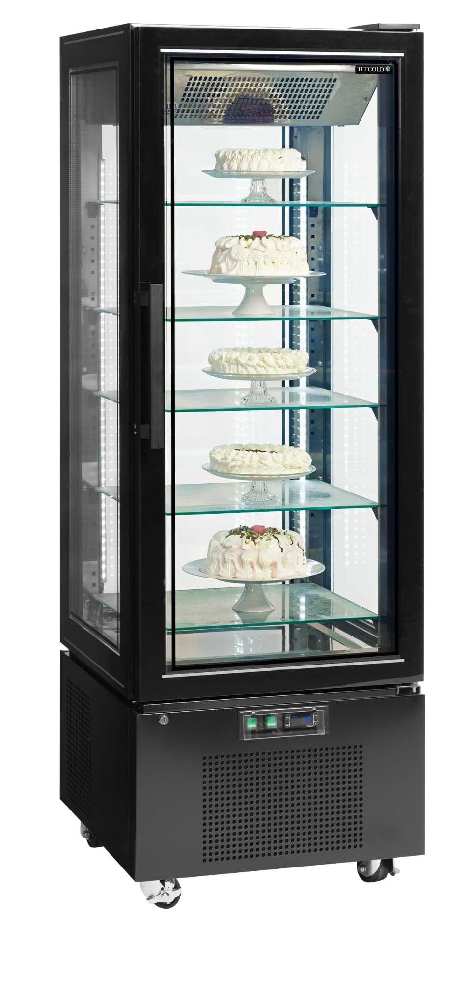 Picture of Tefcold UPD400 Black Upright Frozen Display