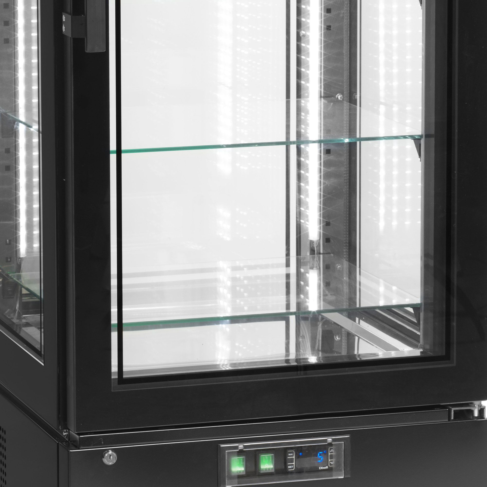 Picture of Tefcold UPD400C Black Upright Chilled Display