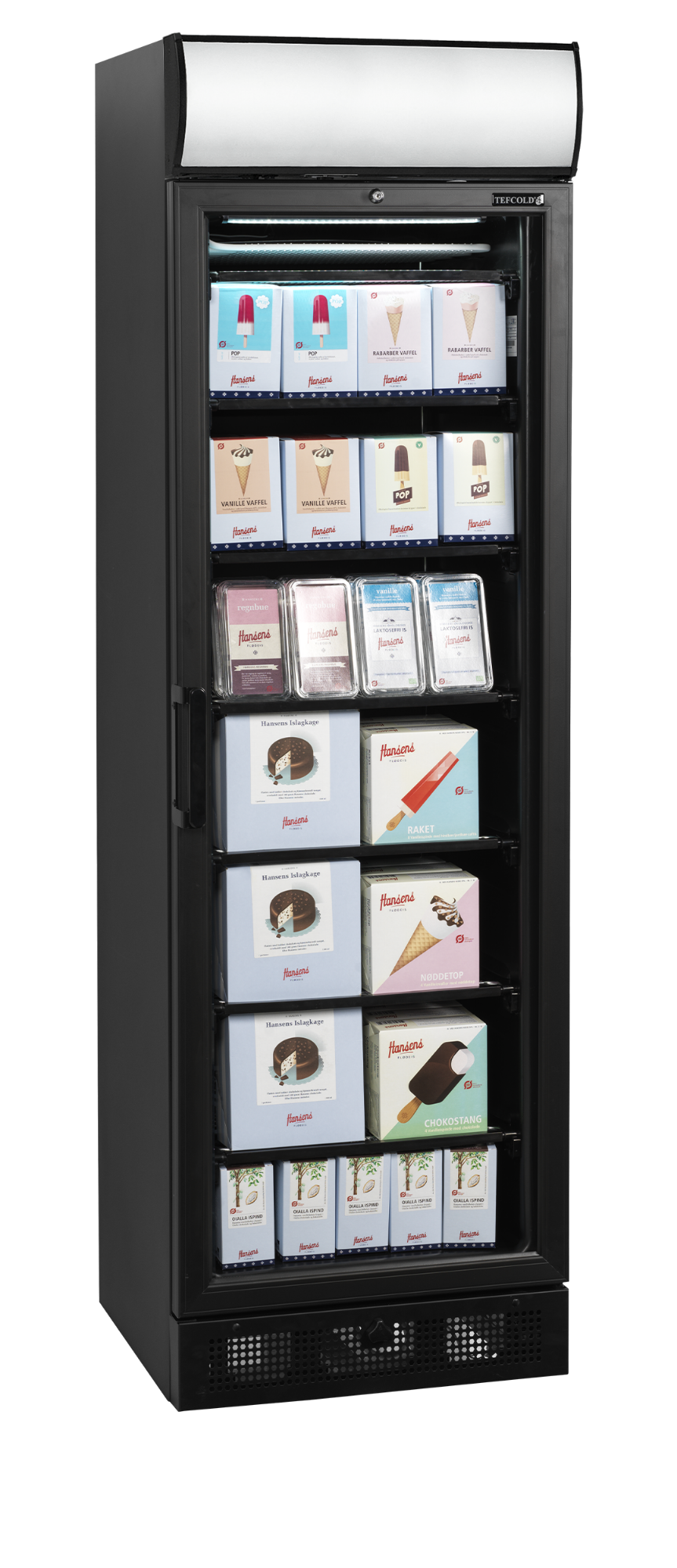 Picture of Tefcold UFSC371GCP Black Glass Door Freezer