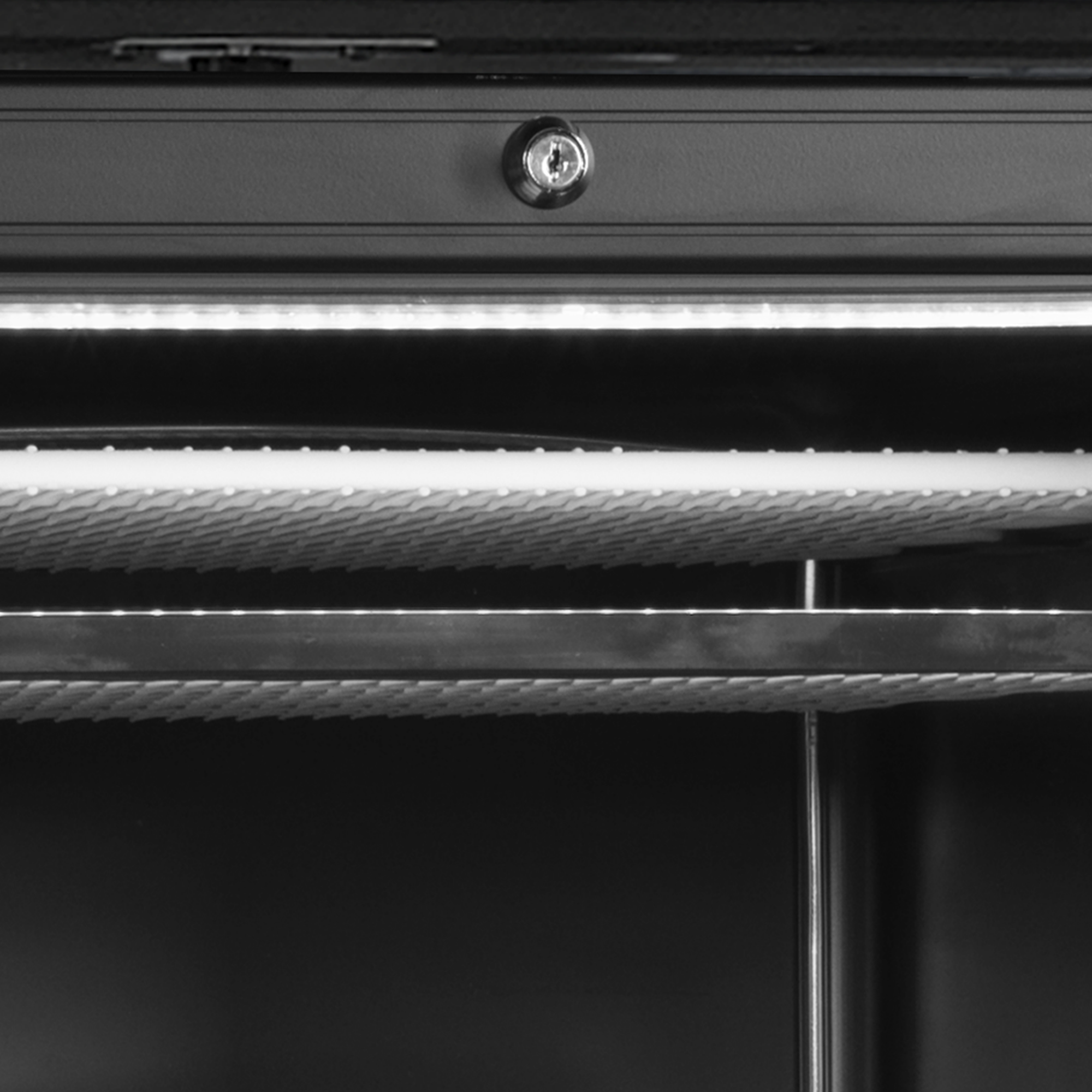 Picture of Tefcold UFSC371GCP Black Glass Door Freezer