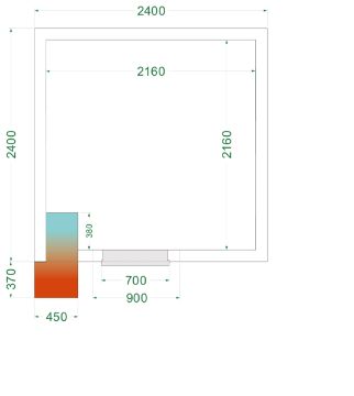 Picture of Tefcold CRNF2424 Freezer Room (Freezing) H2200 x W2400 x D2400