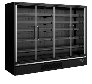 Picture of Tefcold Galaxy+ GP26FGD Black, Full Glass Door