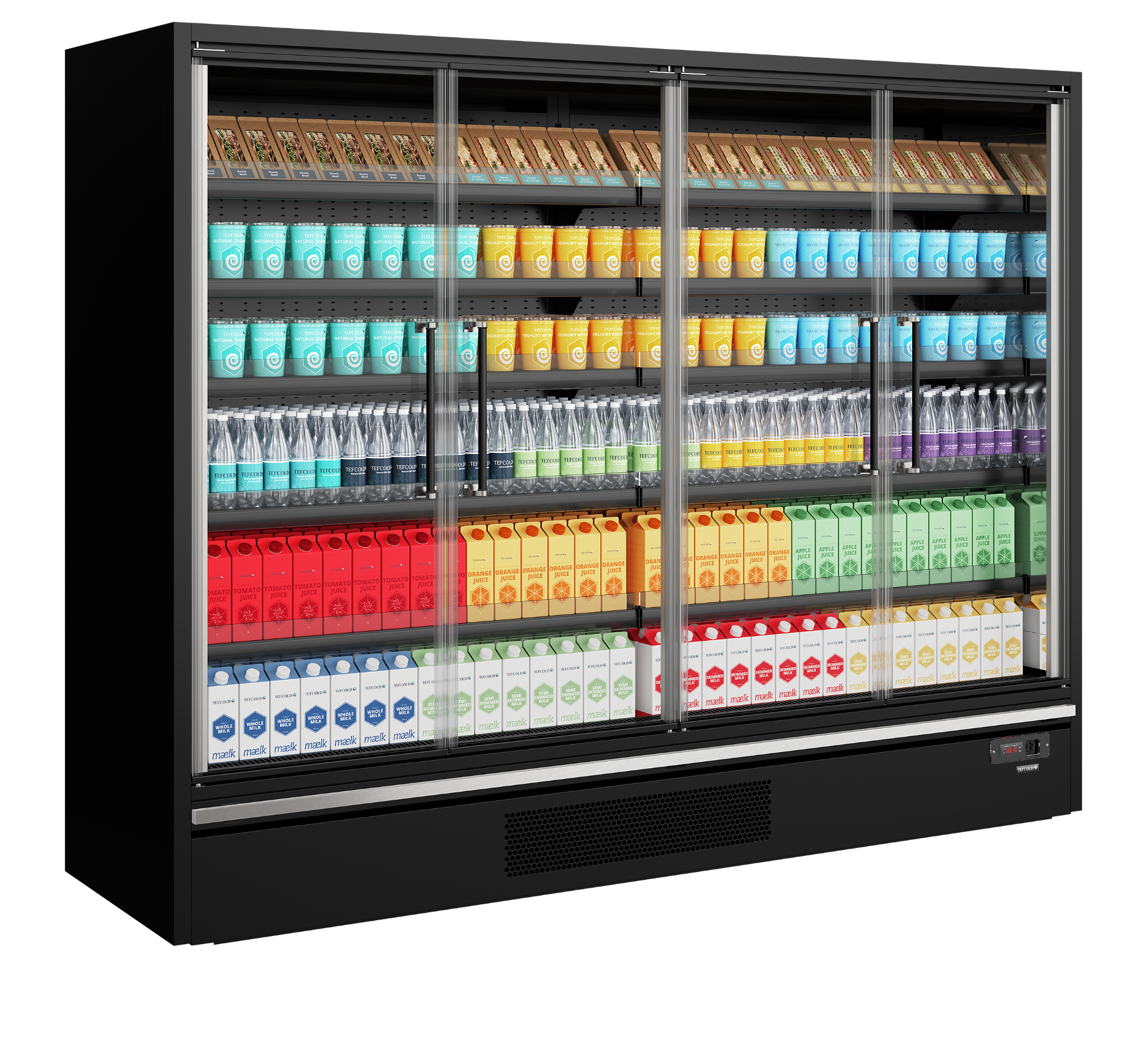 Picture of Tefcold Galaxy+ GP26FGD Black, Full Glass Door