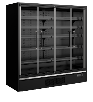 Picture of Tefcold Galaxy+ GP20FGD Black Full Glass Door