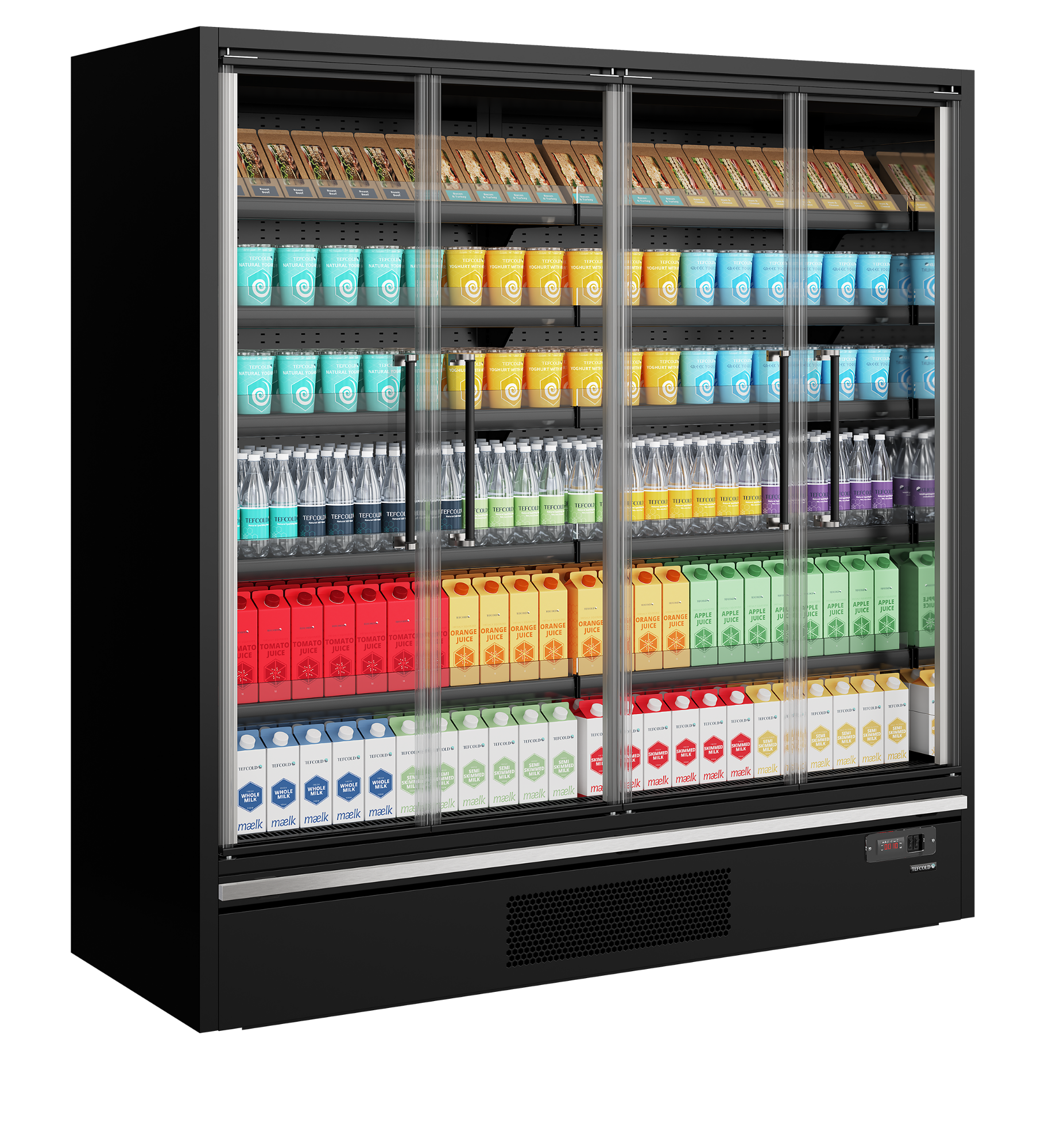 Picture of Tefcold Galaxy+ GP20FGD Black Full Glass Door