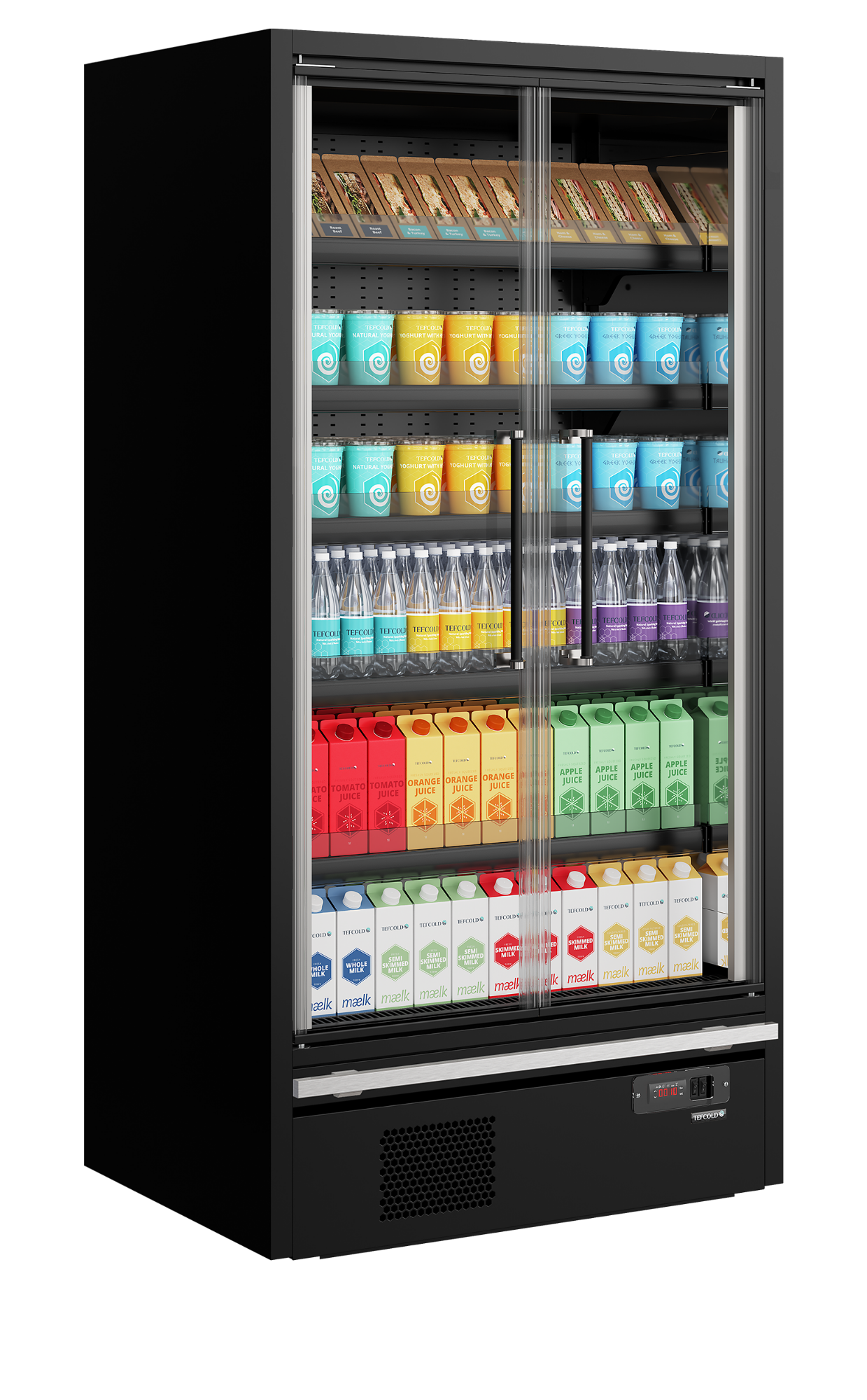 Picture of Tefcold Galaxy+ GP10FGD Black, Full Glass Door