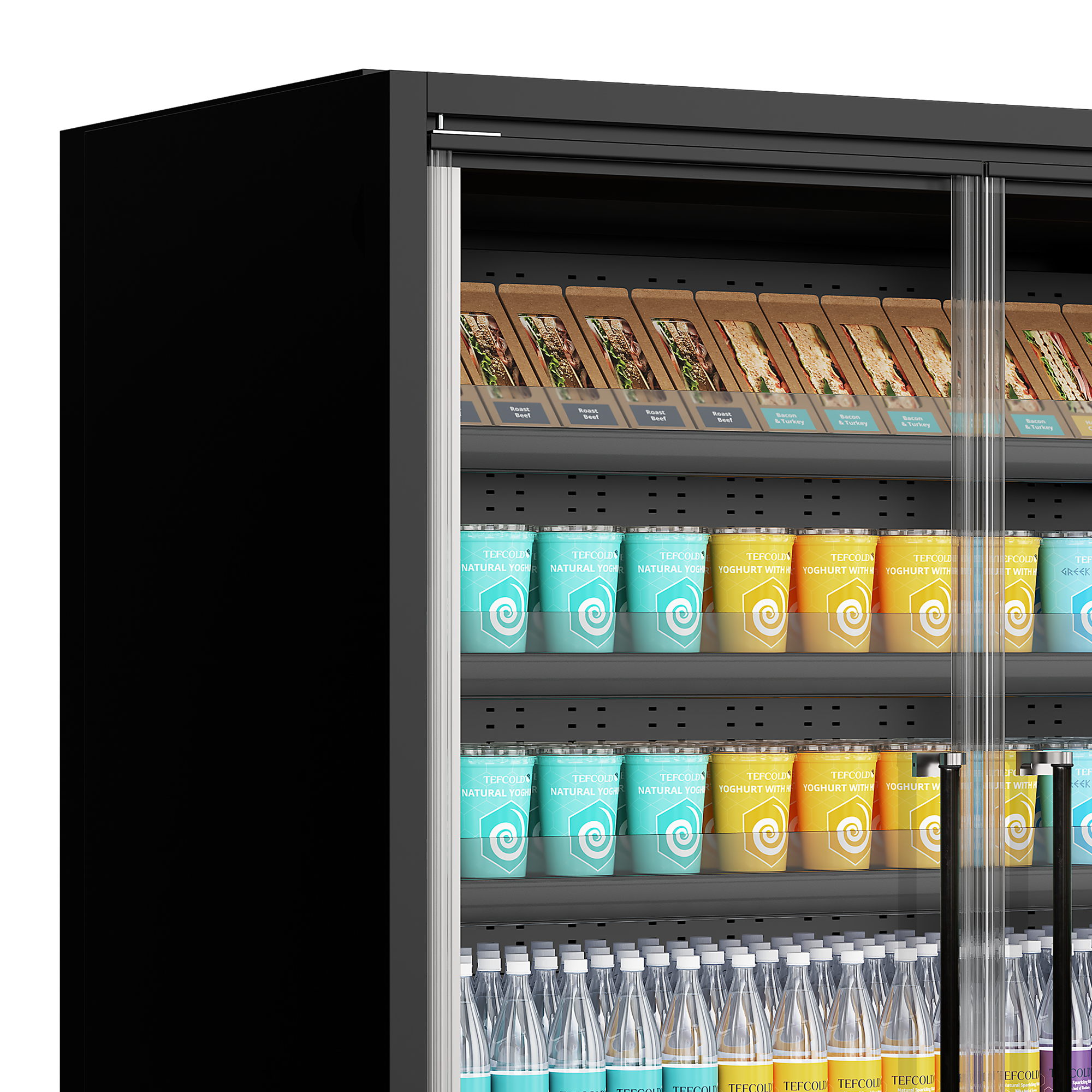 Picture of Tefcold Galaxy+ GP10FGD Black, Full Glass Door
