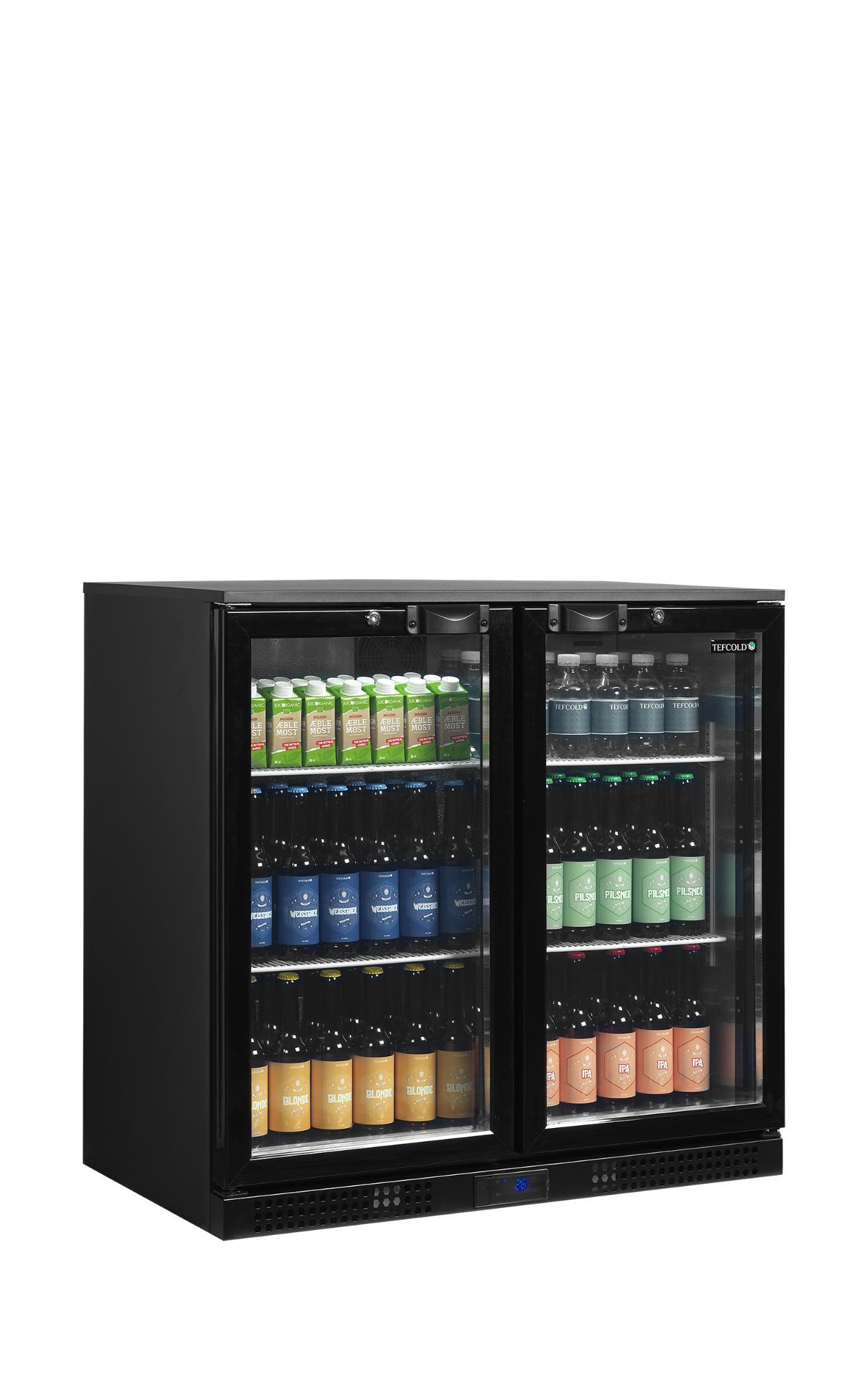 Picture of Tefcold DB201H Black Hinged Door