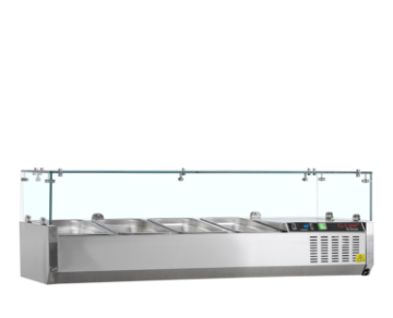 Picture of Tefcold GVC33-120 5 Pan + Glass Canopy