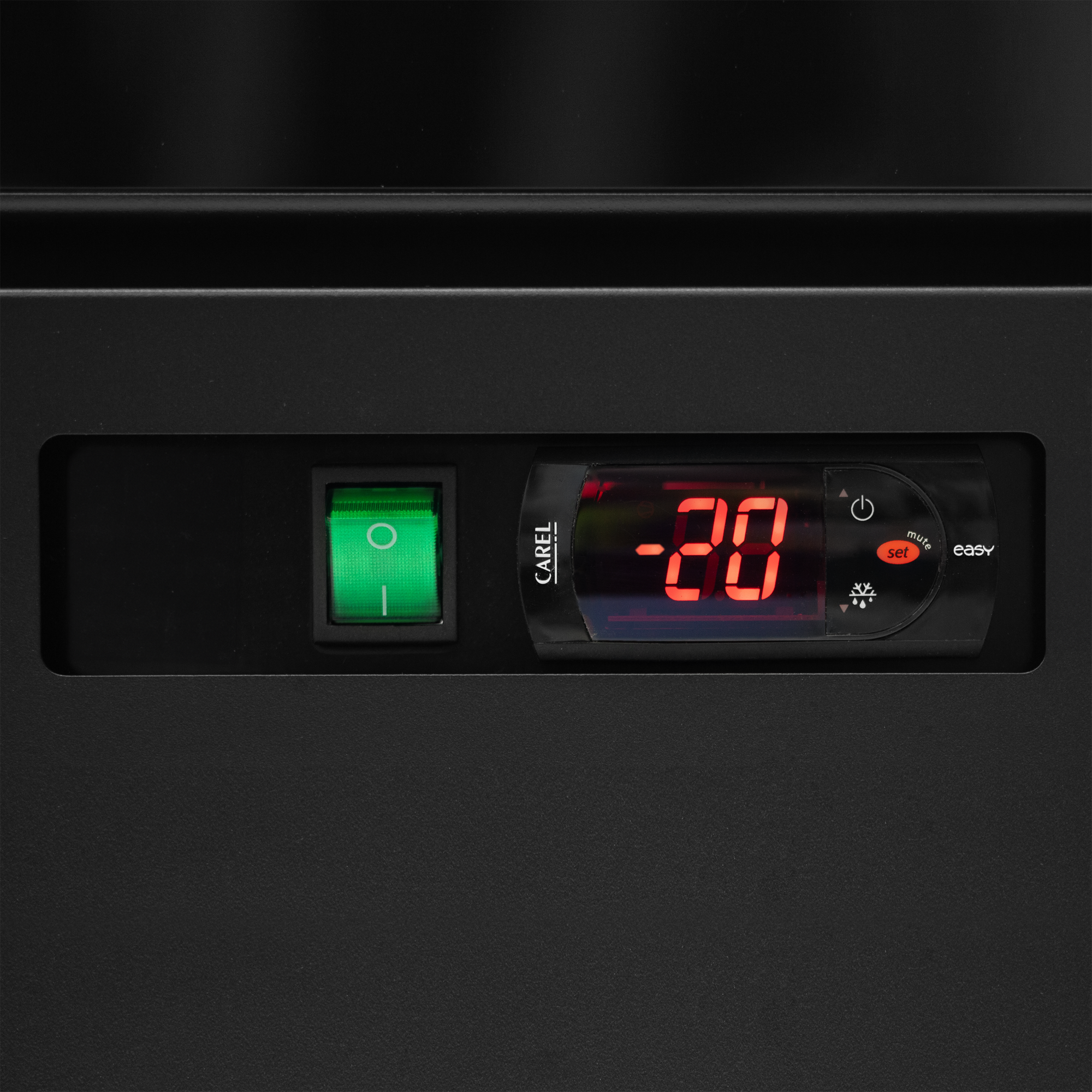 Picture of Atom Maxi F2DB BLACK Glass Door Freezer