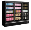 Picture of Tefcold Galaxy+ GPF3D Black Glass Door Freezer