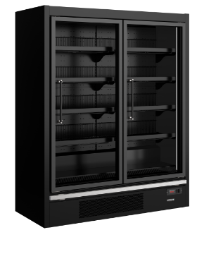 Picture of Tefcold Galaxy+ GPF2D Black Glass Door Freezer