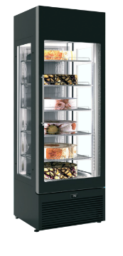 Picture of Framec Venere NV Black Upright Ventilated Glass Door Display Fridge