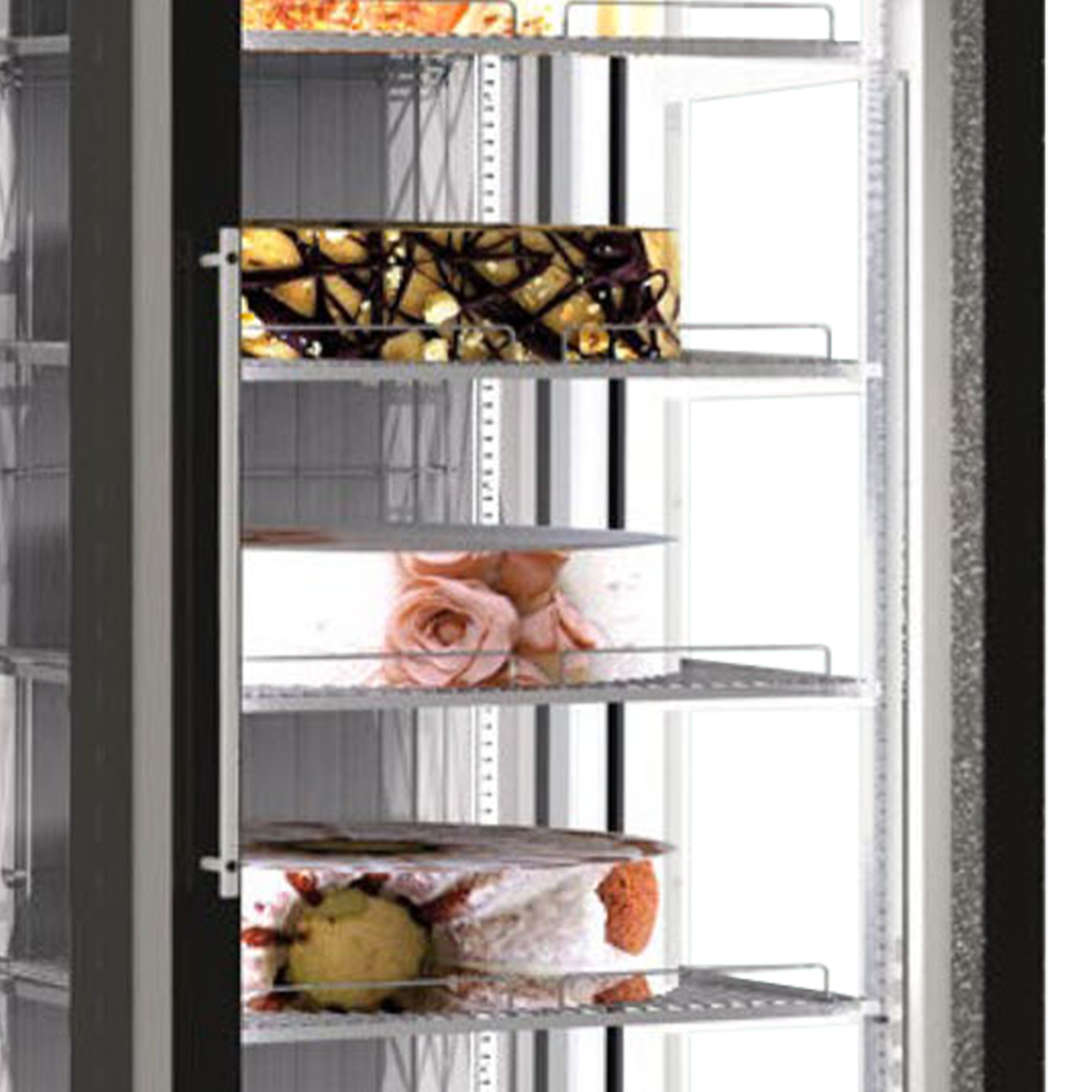 Picture of Framec Venere PS Black Upright Glass Door Display Fridge