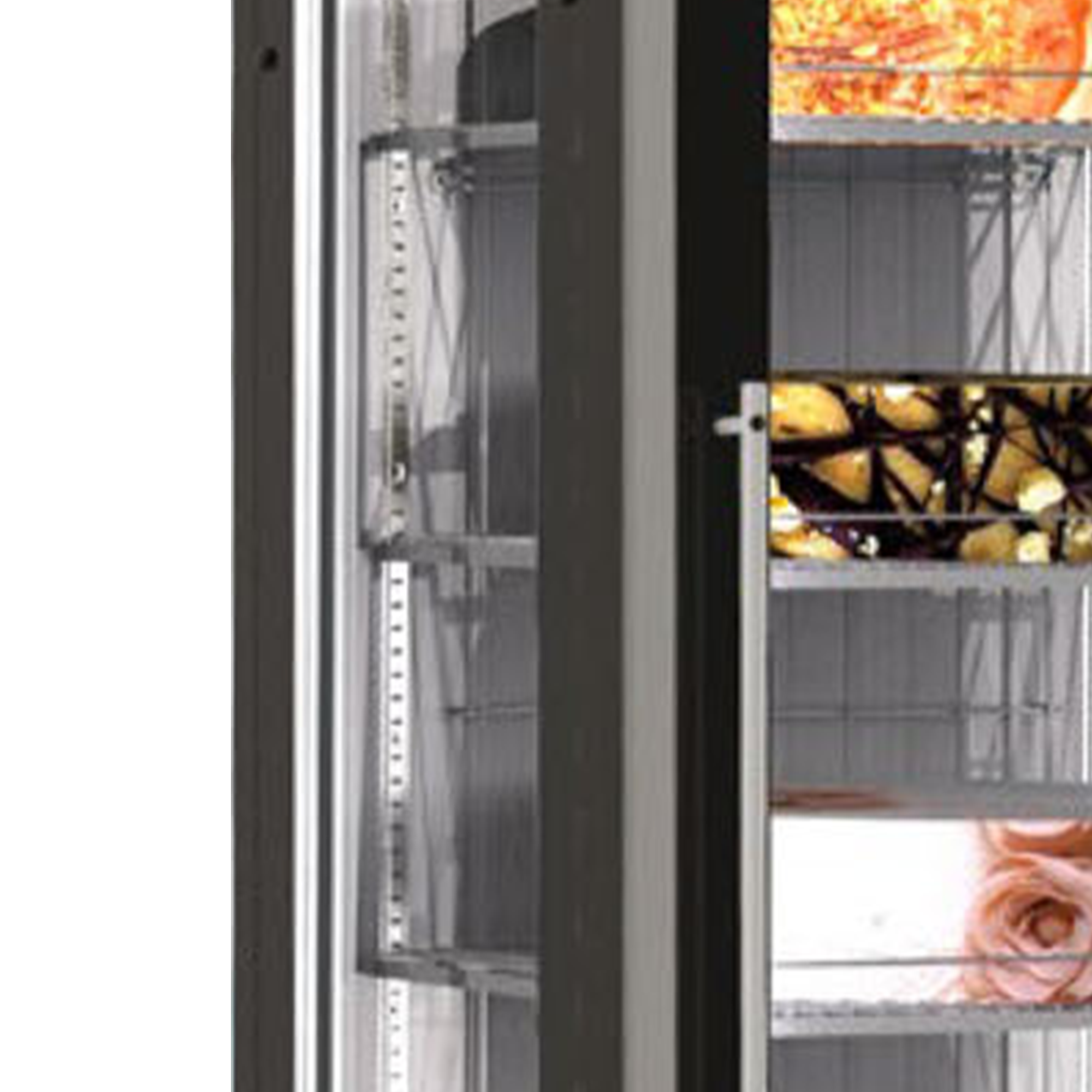 Picture of Framec Venere PS Black Upright Glass Door Display Fridge