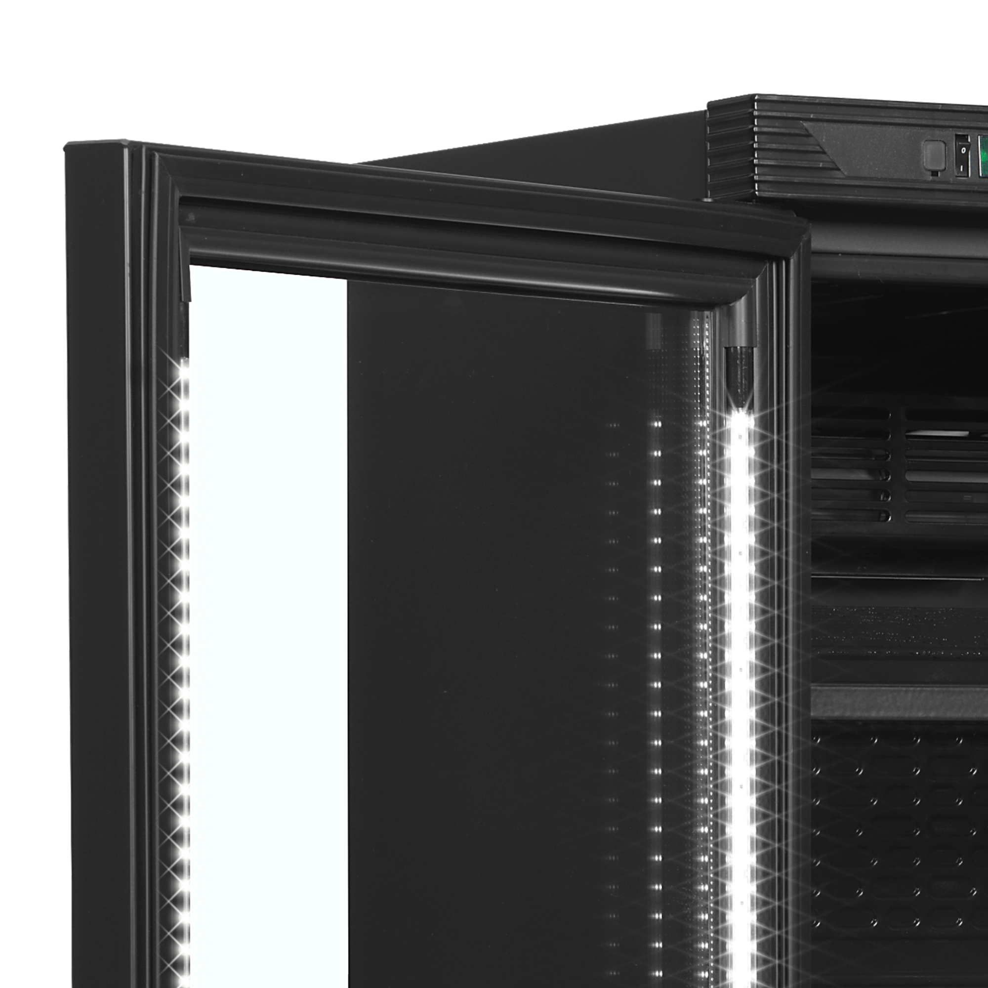 Picture of Tefcold CEV425 BLACK L/H Glass Door Merchandiser