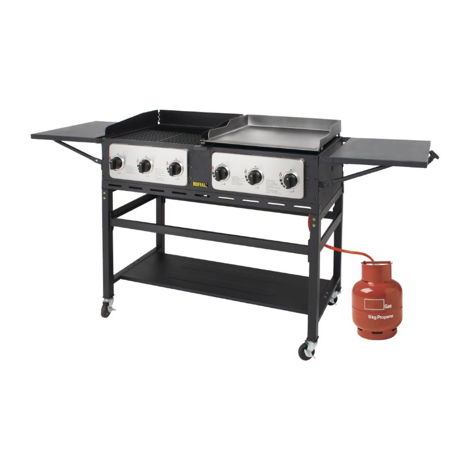 Picture of Buffalo 6 Burner Combi BBQ Grill and Griddle