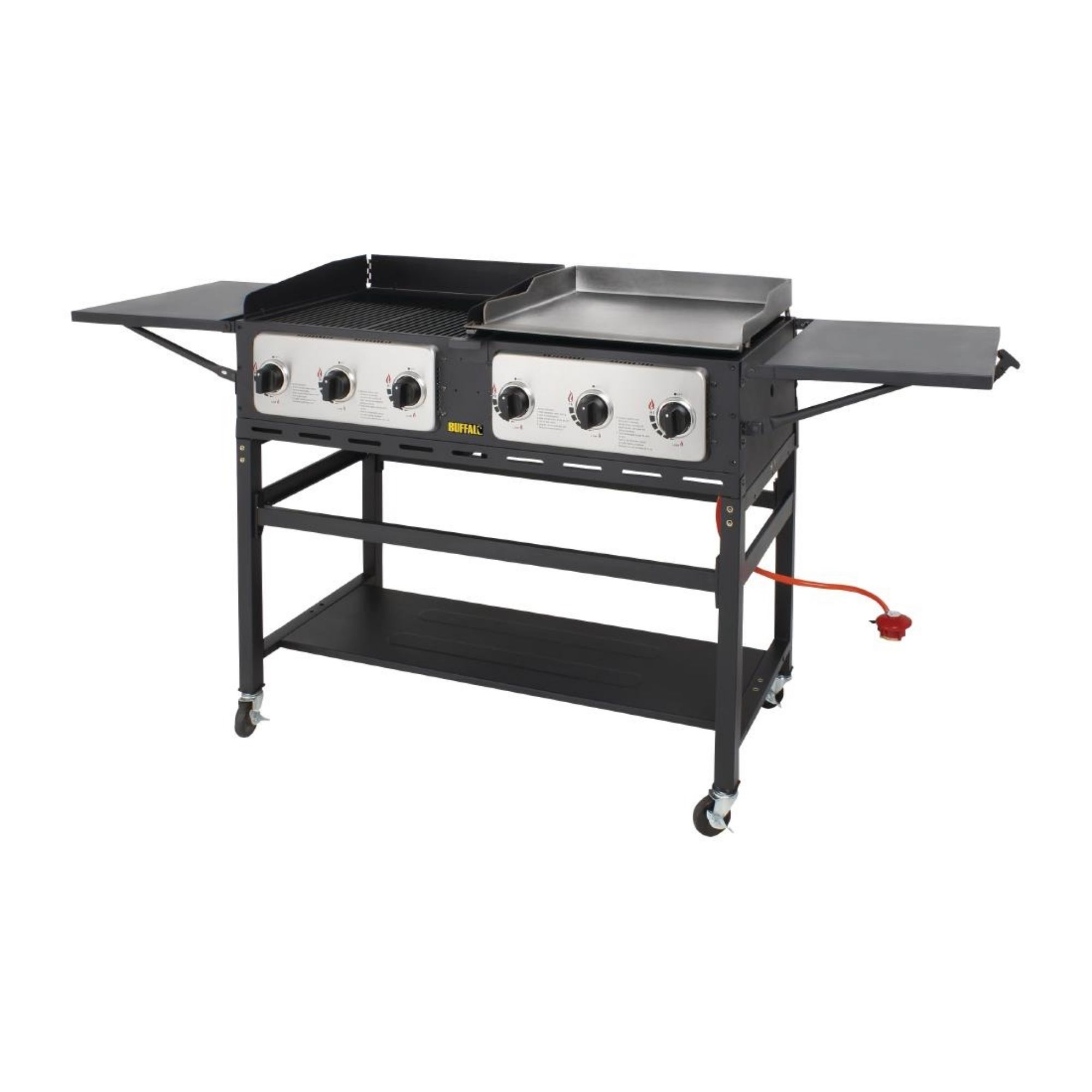 Picture of Buffalo 6 Burner Combi BBQ Grill and Griddle