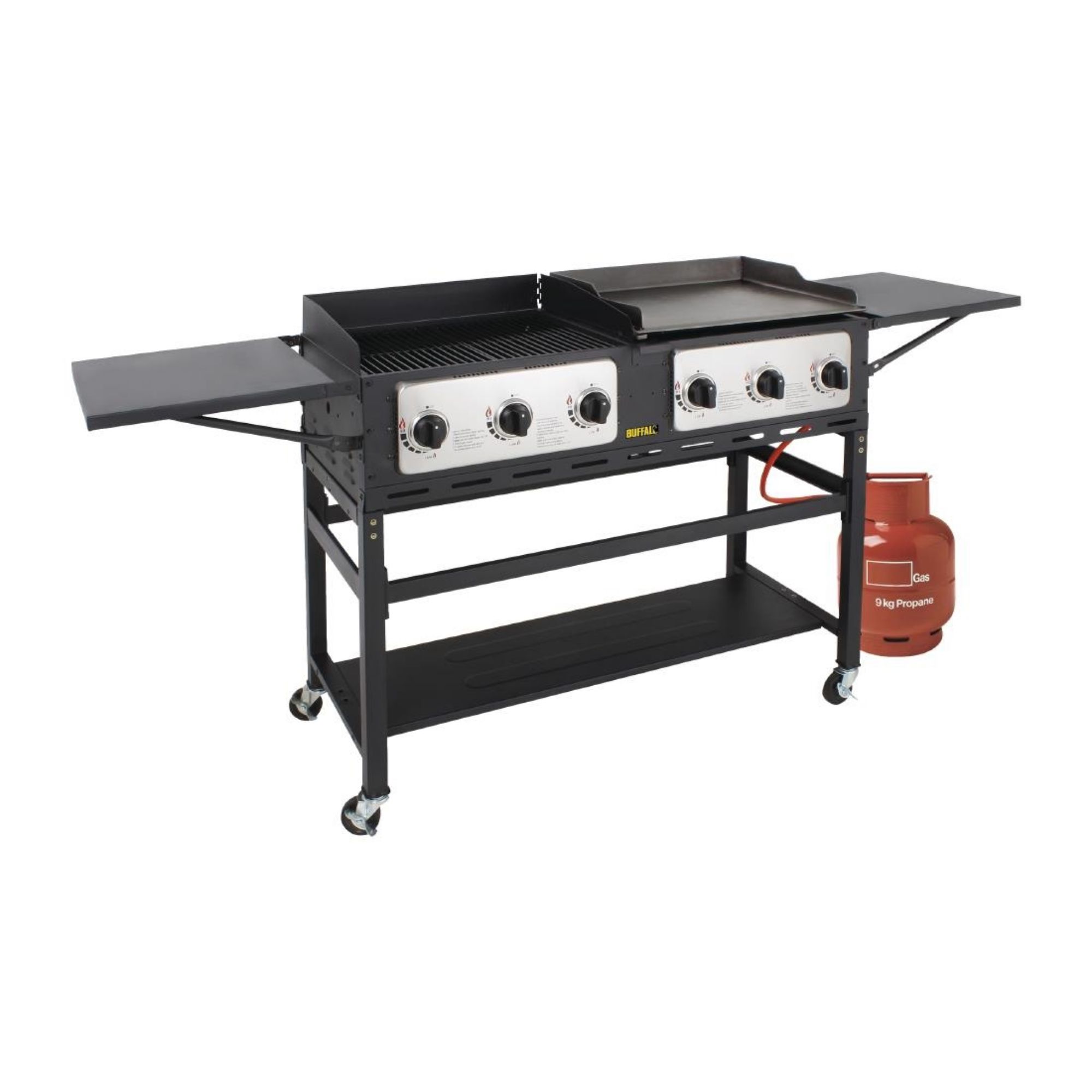 Picture of Buffalo 6 Burner Combi BBQ Grill and Griddle