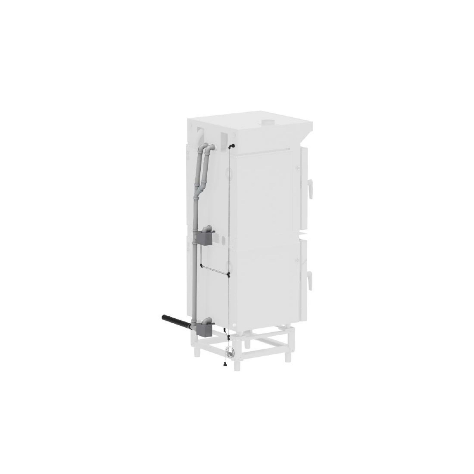 Picture of Buffalo Freestanding Smart Touchscreen Compact Combi Oven 6 x GN 1/1 with Installation Kit & Extraction Hood