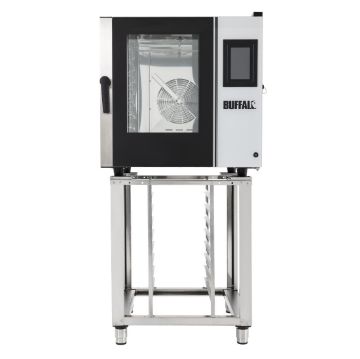 Picture of Buffalo Freestanding Smart Touchscreen Combi Oven 7x GN 1/1 with Installation Kit