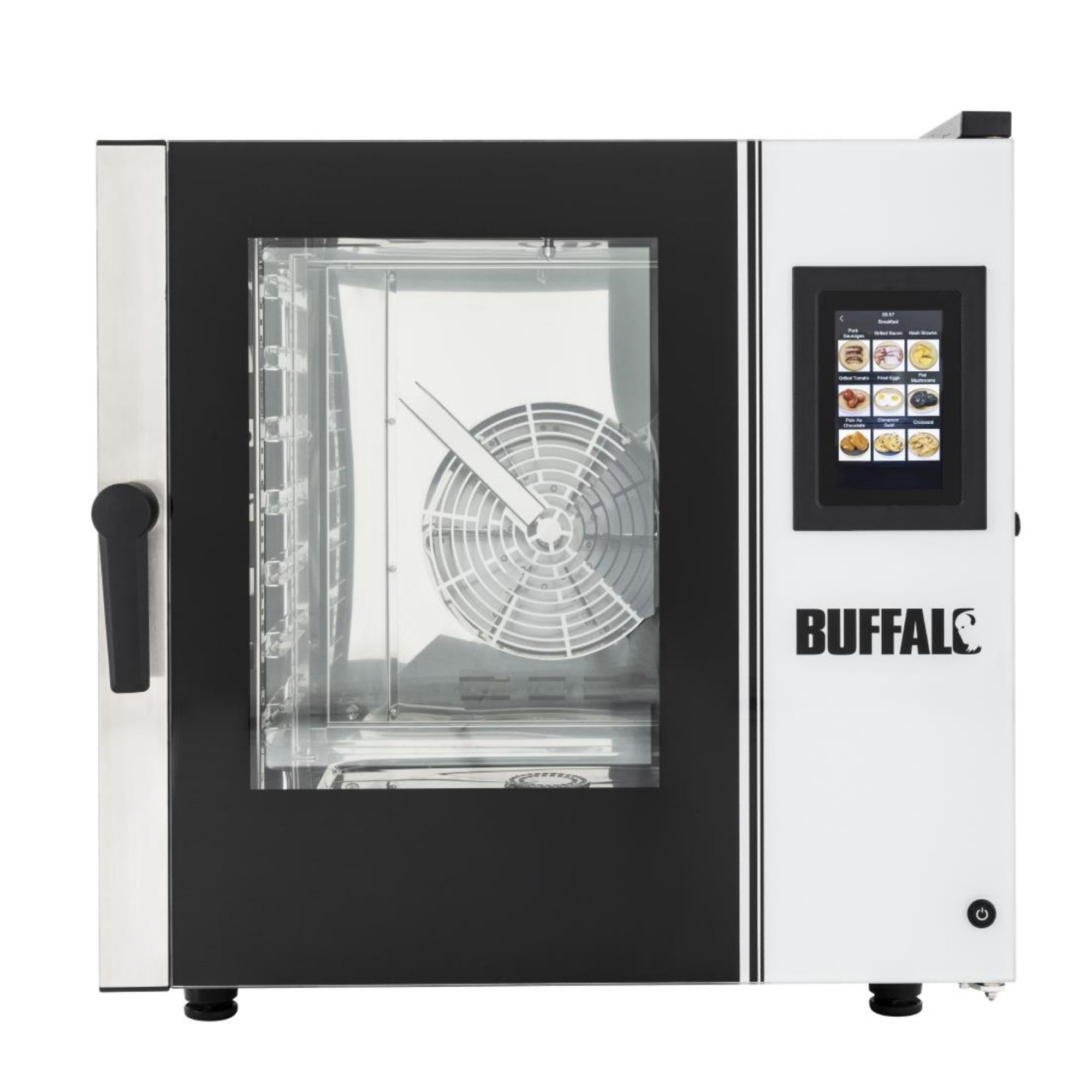 Picture of Buffalo Freestanding Smart Touchscreen Combi Oven 7x GN 1/1 with Installation Kit