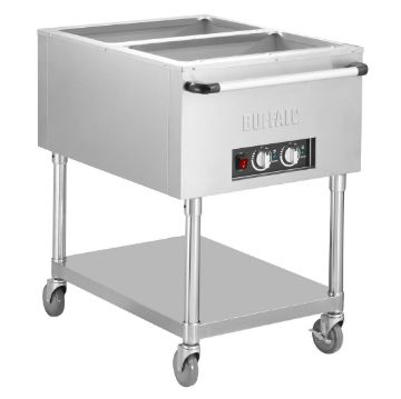 Picture of Buffalo Mobile Bain Marie Trolley 2x 1/1GN