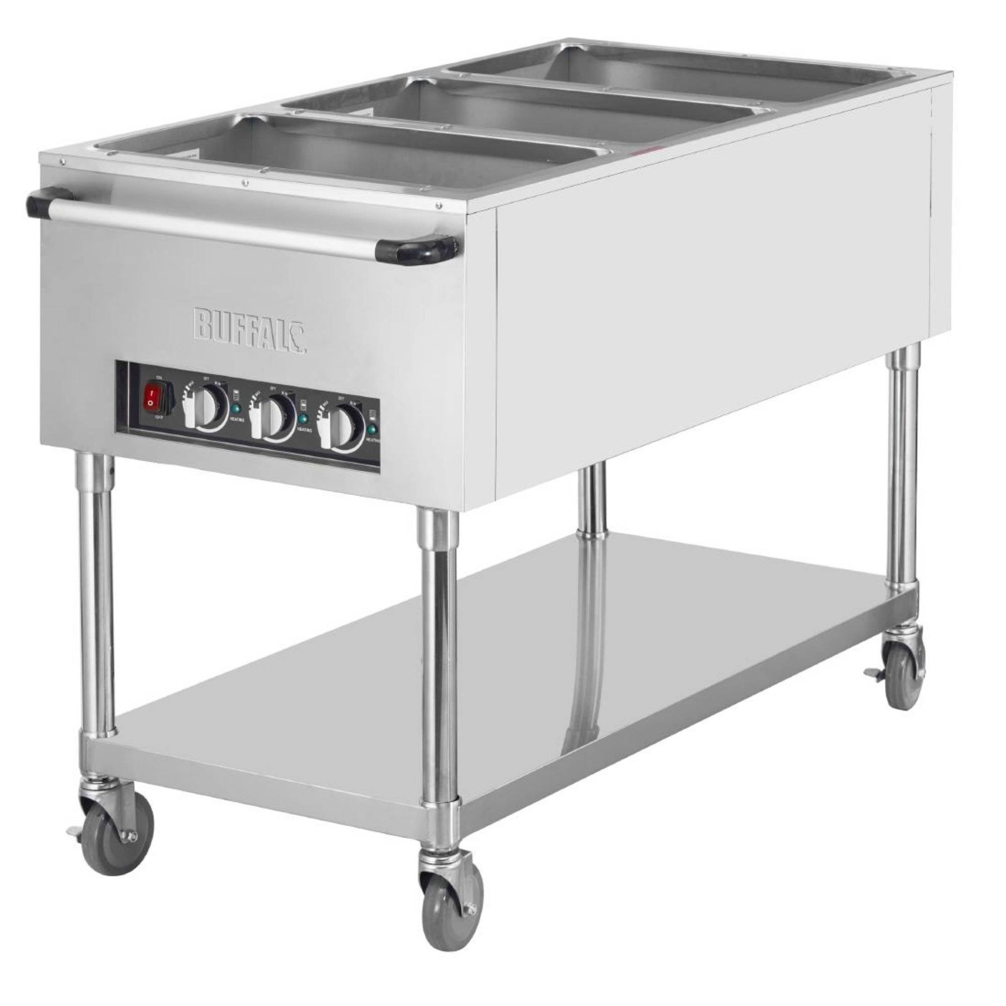 Picture of Buffalo Mobile Bain Marie Trolley 3x 1/1GN