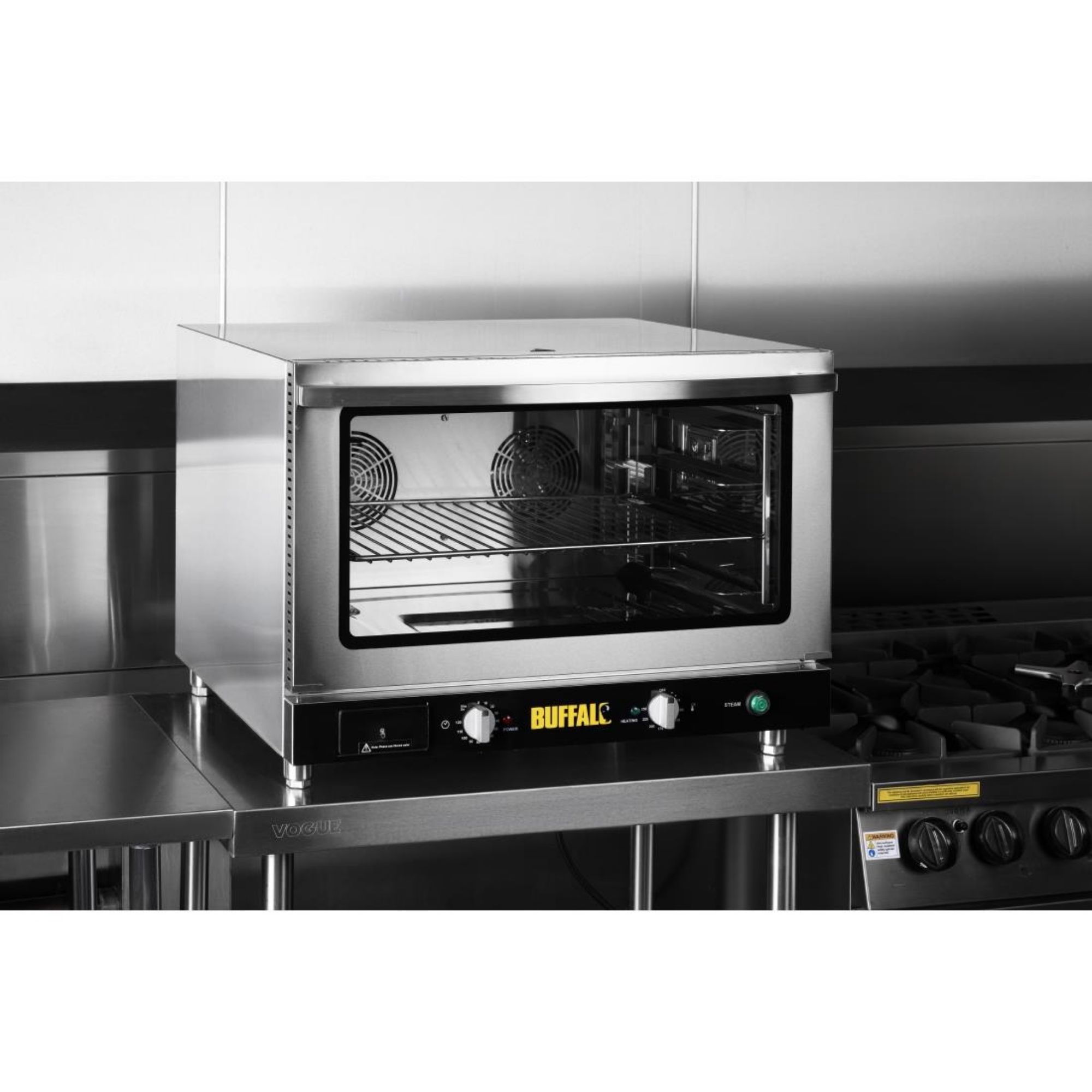 Picture of Buffalo Bakery Convection Oven with Steam 100Ltr Single Phase