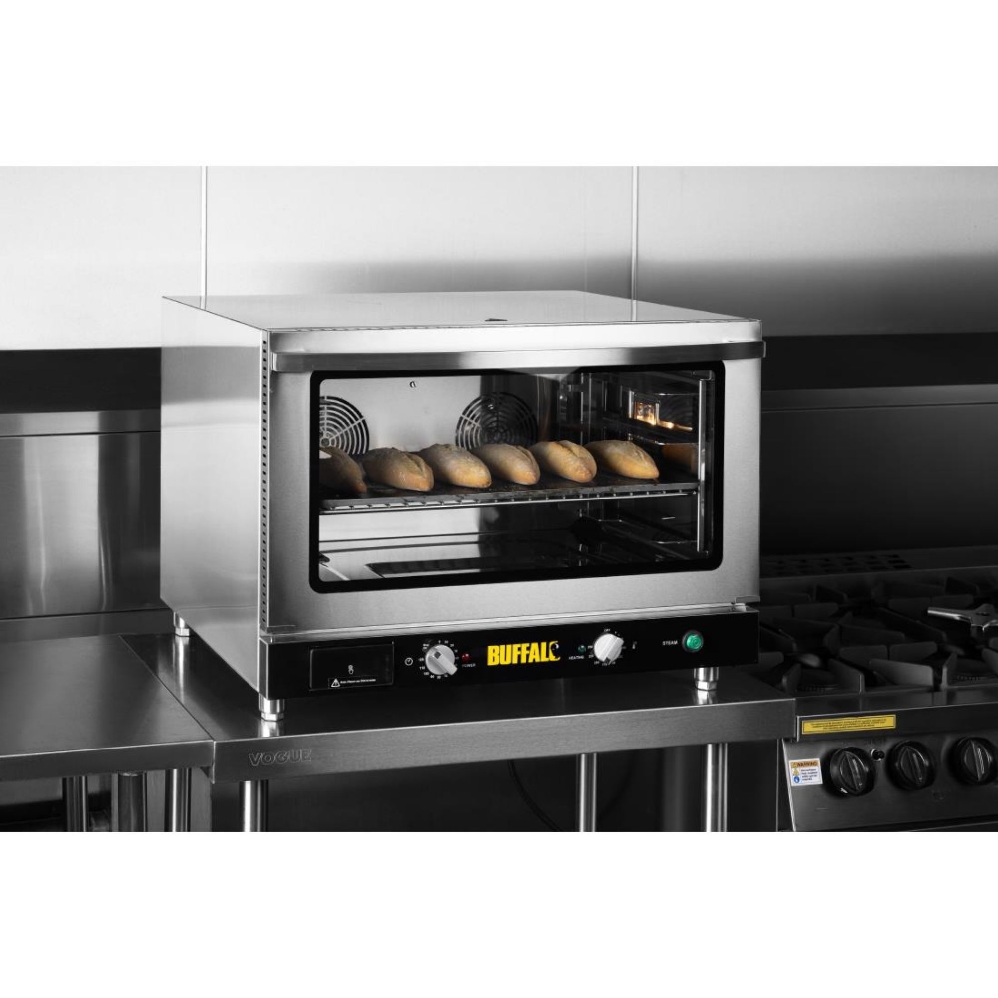 Picture of Buffalo Bakery Convection Oven with Steam 100Ltr Single Phase