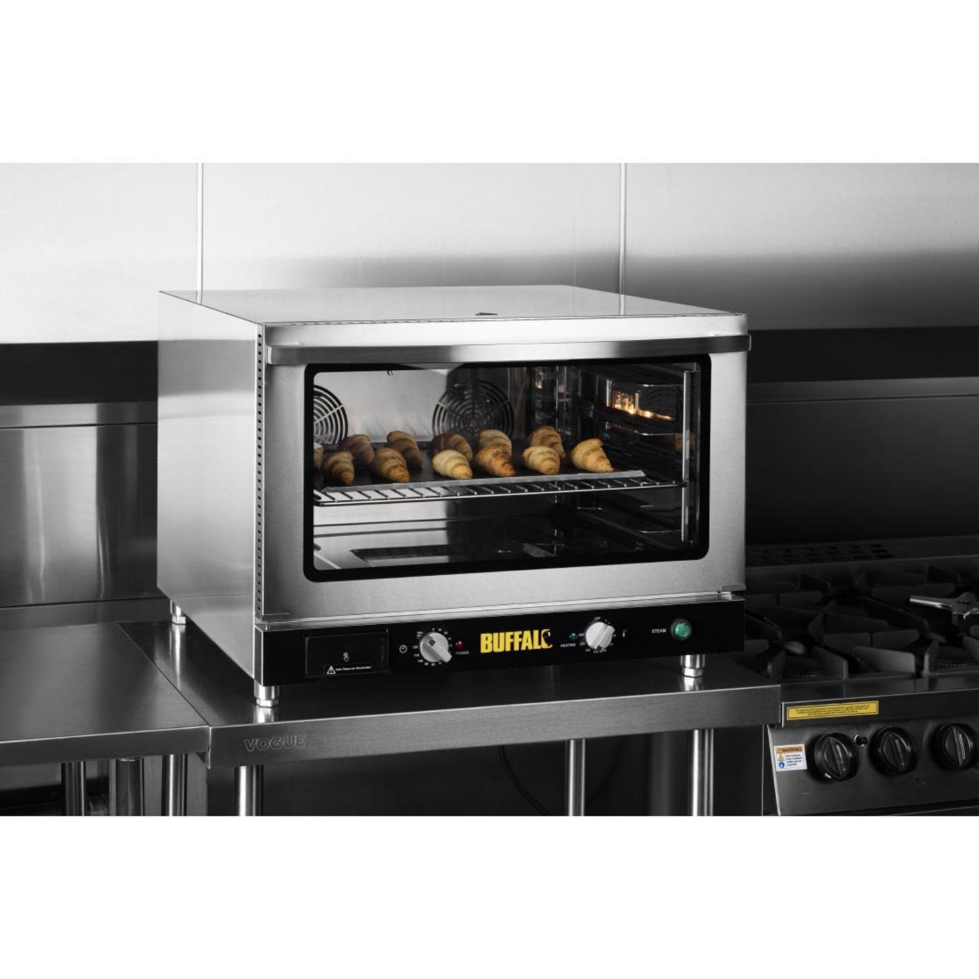 Picture of Buffalo Bakery Convection Oven with Steam 100Ltr Single Phase