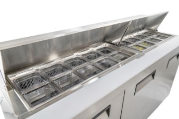 Picture of Chefs Range TSSU-72T - 3 Door Prep counter + 18 x 1/6gn containers